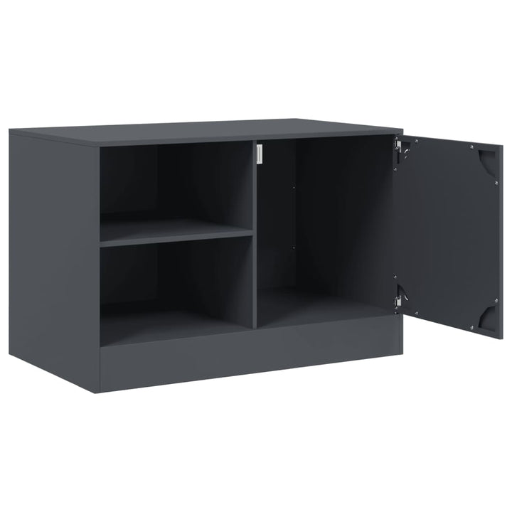 Tv-meubel 67x39x44 cm staal antracietkleurig