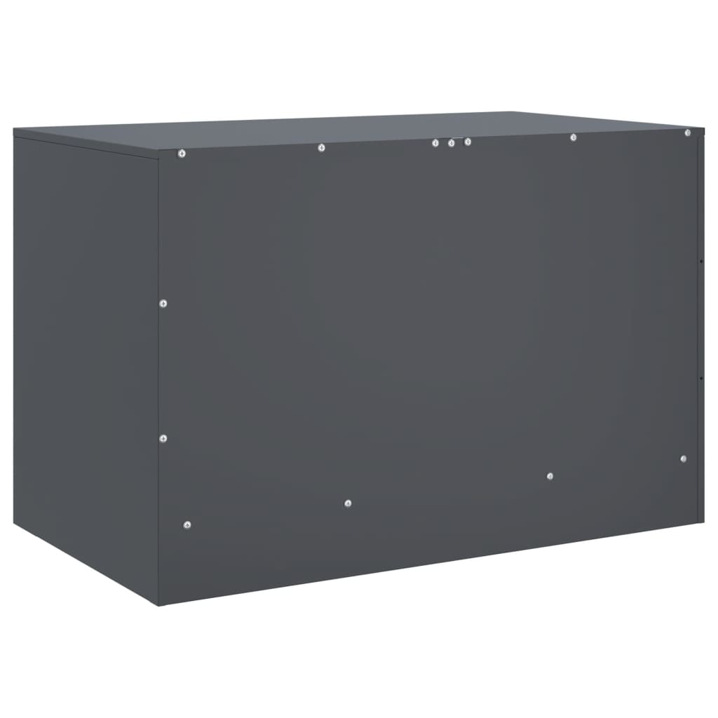 Tv-meubel 67x39x44 cm staal antracietkleurig