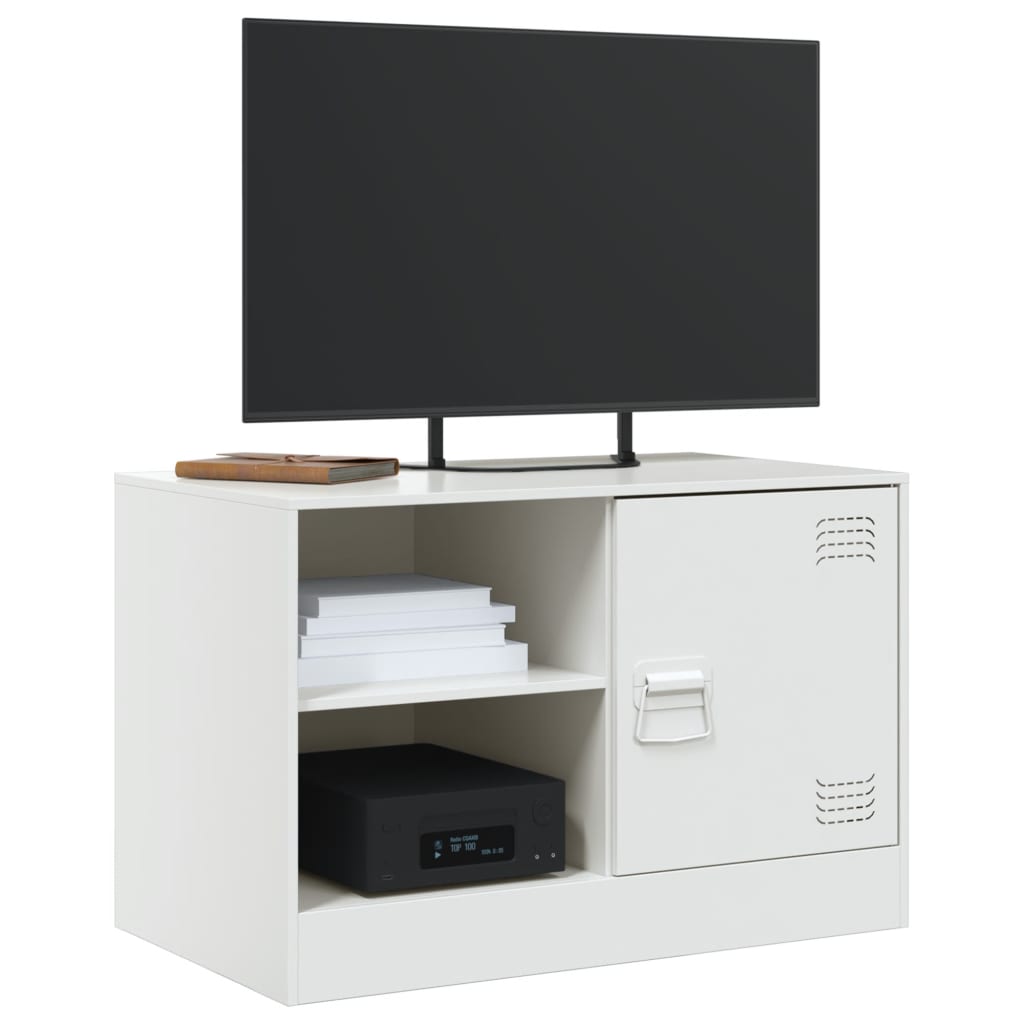 Tv-meubel 67x39x44 cm staal wit