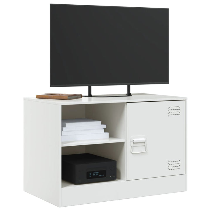 Tv-meubelen 2 st 67x39x44 cm staal wit