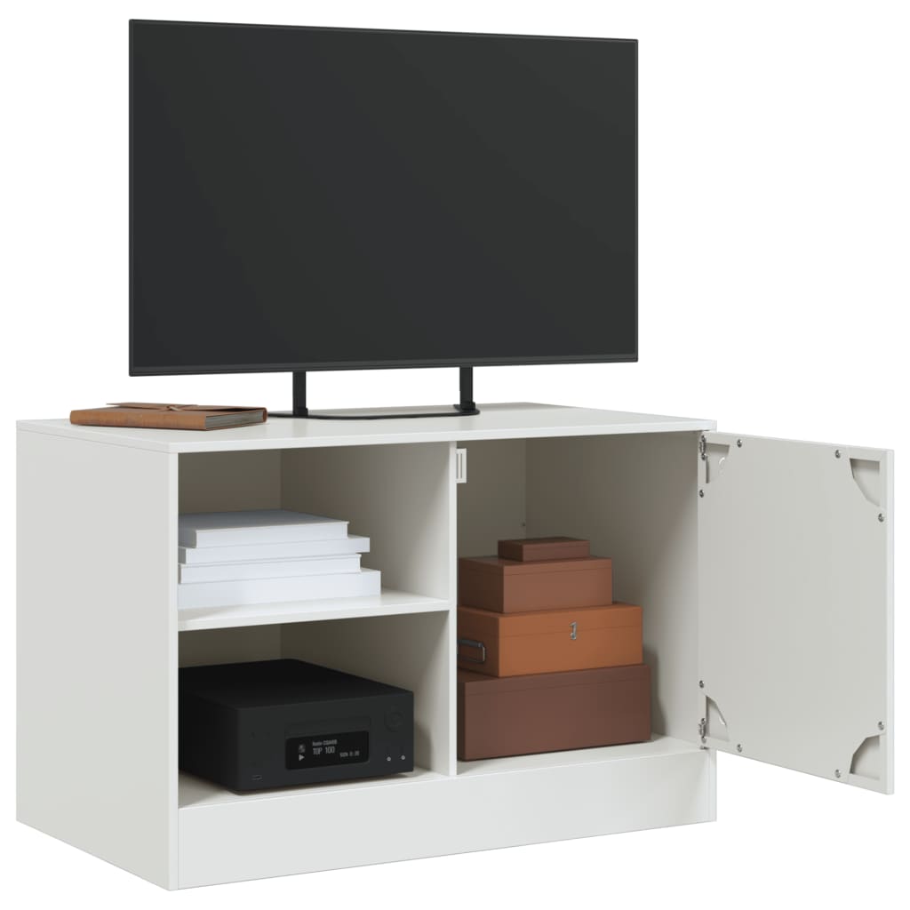 Tv-meubelen 2 st 67x39x44 cm staal wit