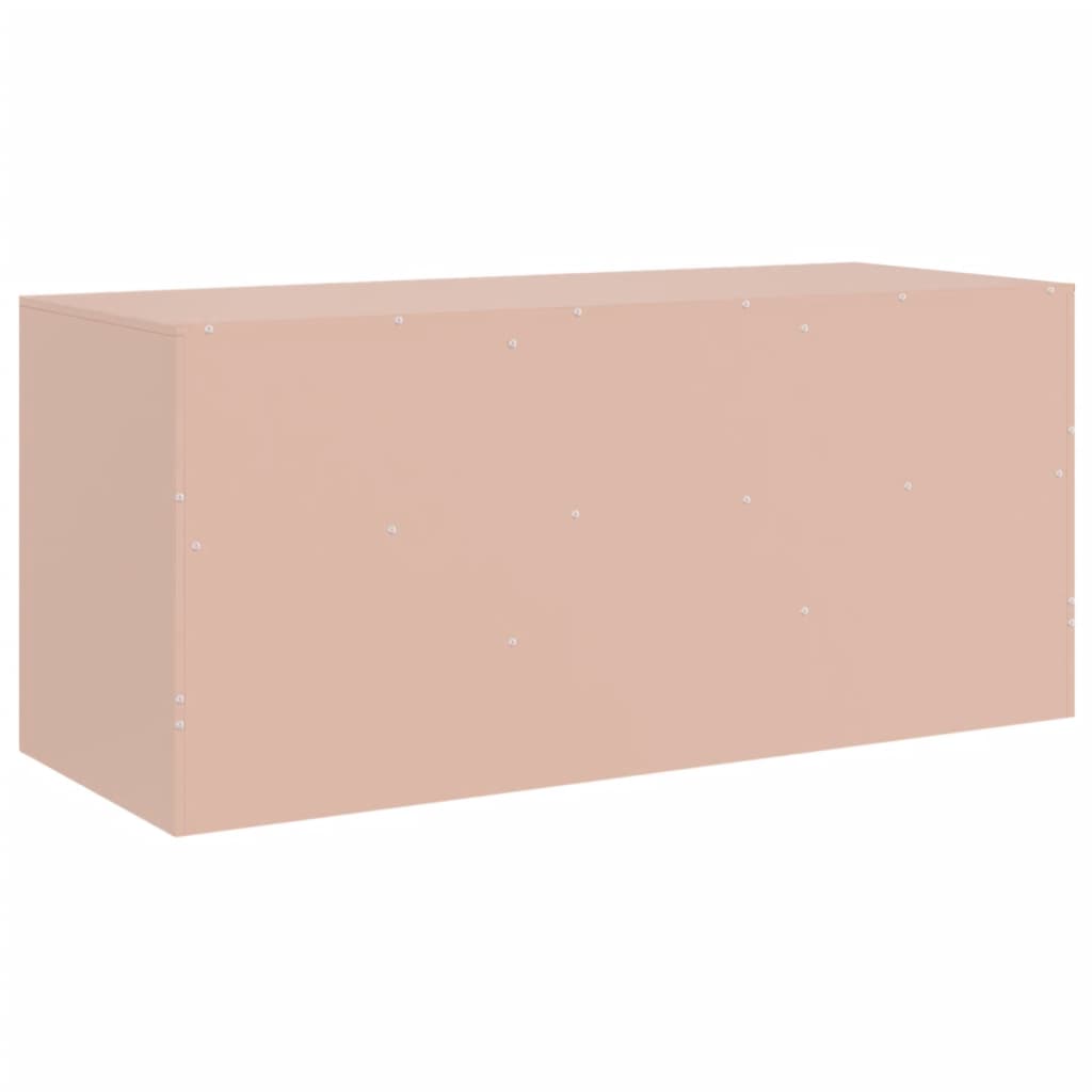 Tv-meubel 99x39x44 cm staal roze