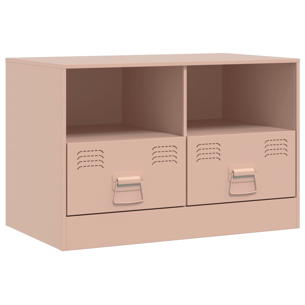 Tv-meubel 67x39x44 cm staal roze