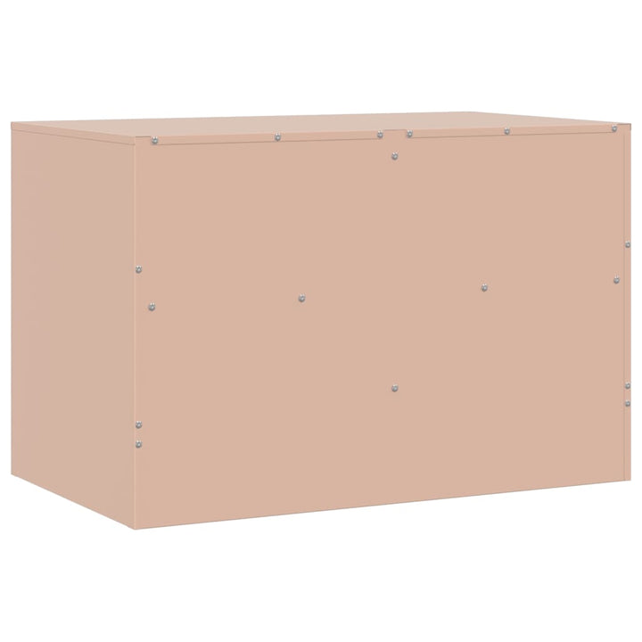 Tv-meubelen 2 st 67x39x44 cm staal roze