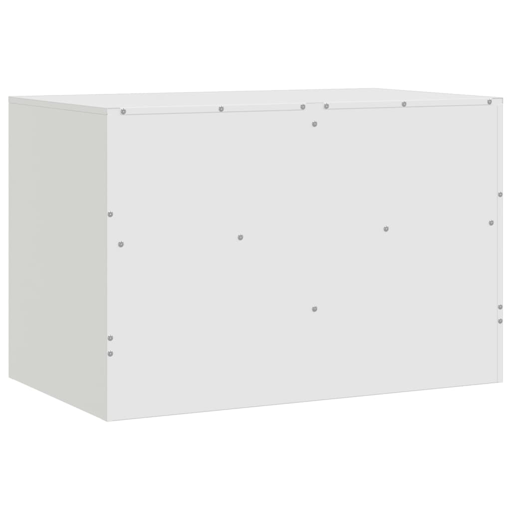 Tv-meubel 67x39x44 cm staal wit