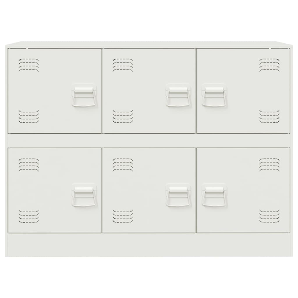 Dressoir 99x39x73 cm staal wit