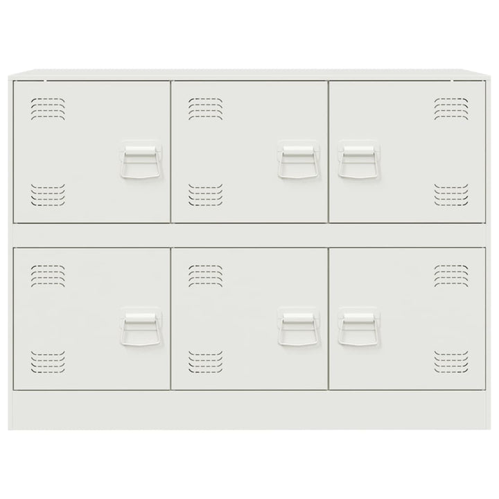 Dressoir 99x39x73 cm staal wit