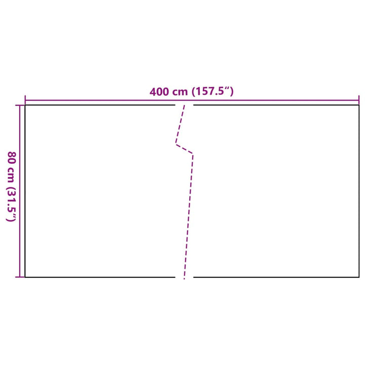 Balkonscherm 400x80 cm poly rattan antracietkleurig