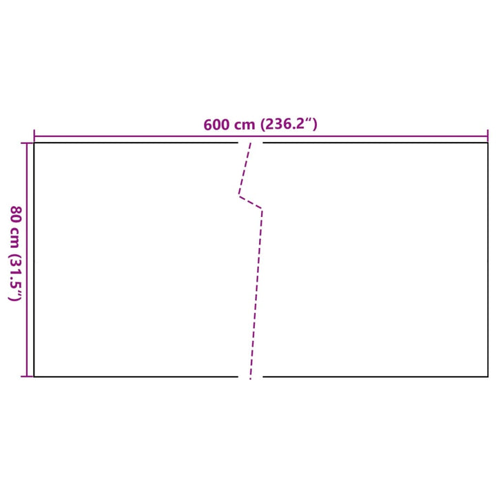 Balkonscherm 600x80 cm poly rattan antracietkleurig