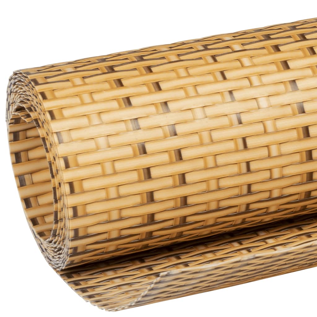 Balkonscherm 300x100 cm poly rattan lichtbruin