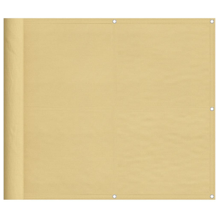 Balkonscherm 90x600 cm 100% oxford polyester zandkleurig