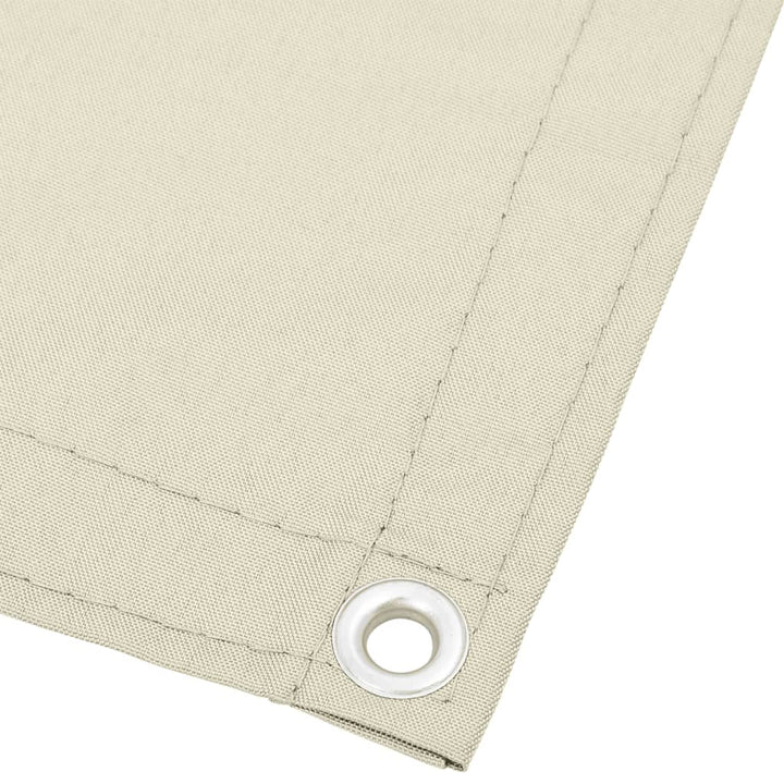 Balkonscherm 75x800 cm 100% oxford polyester crèmekleurig