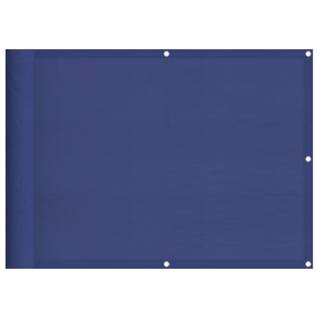 Balkonscherm 75x800 cm 100% oxford polyester blauw