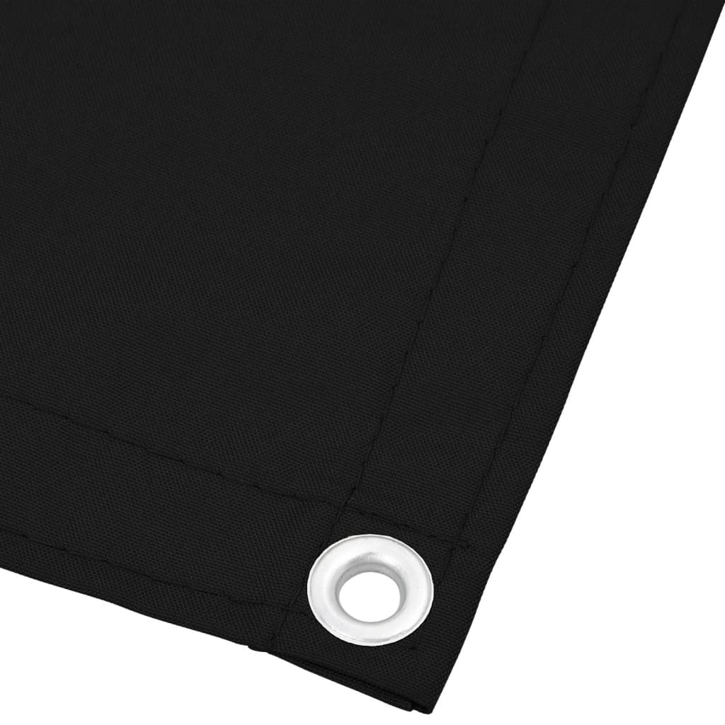 Balkonscherm 120x1000 cm 100% oxford polyester zwart