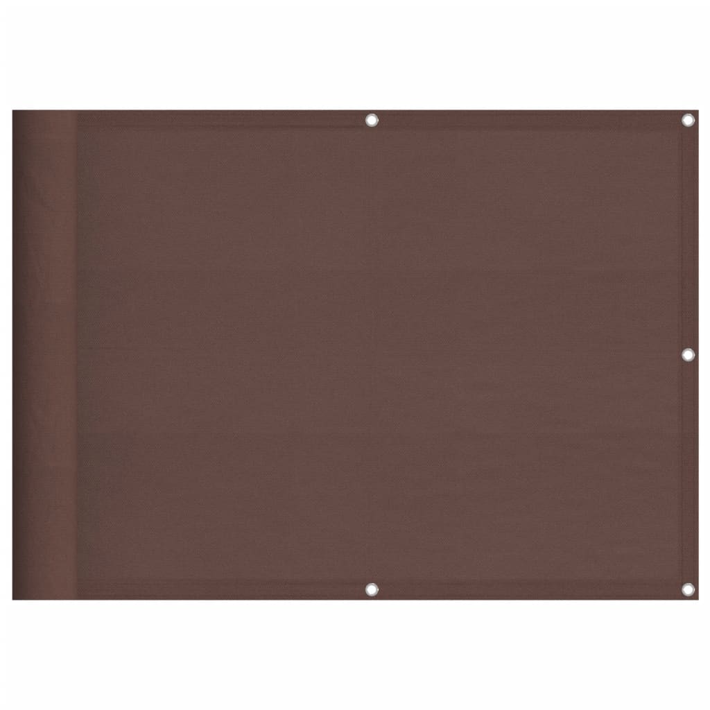 Balkonscherm 75x700 cm 100% oxford polyester bruin