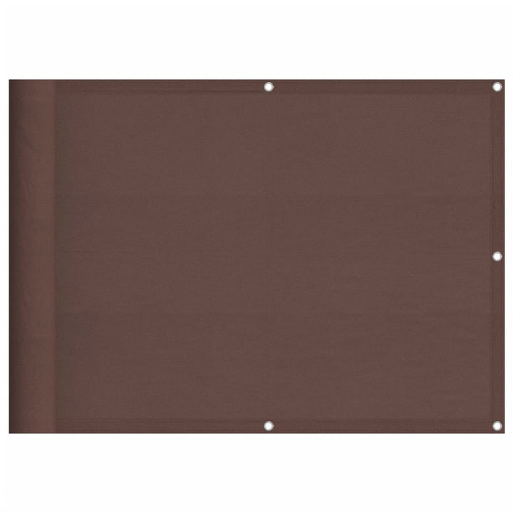 Balkonscherm 75x700 cm 100% oxford polyester bruin