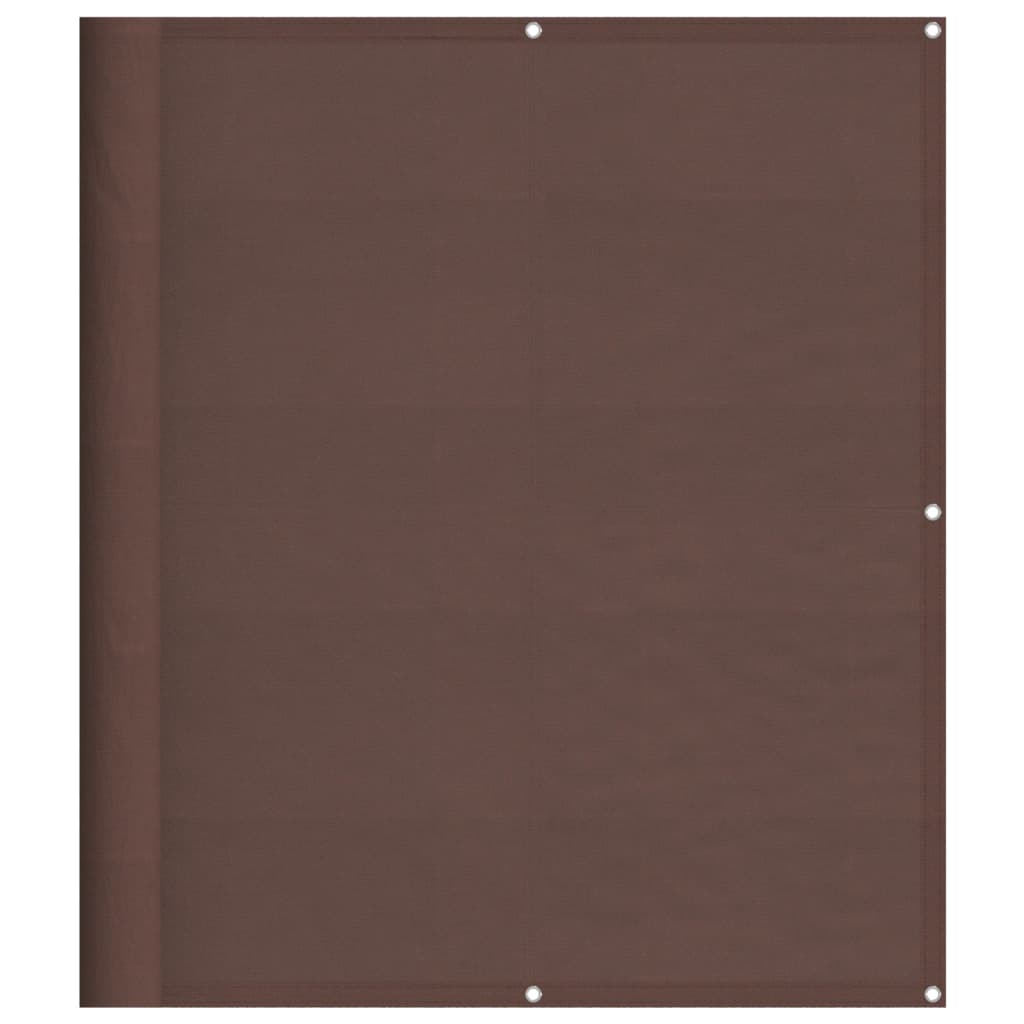 Balkonscherm 120x700 cm 100% oxford polyester bruin