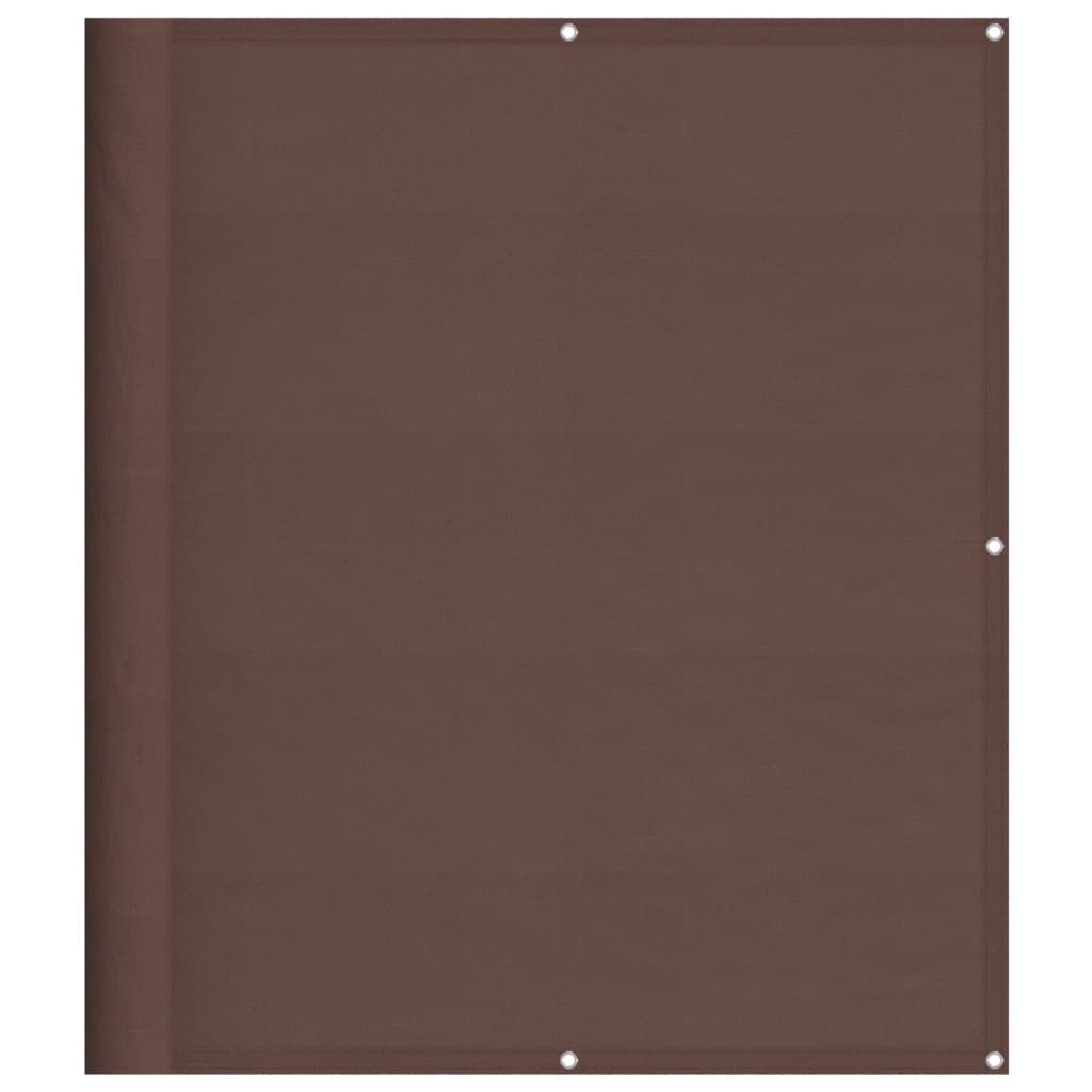 Balkonscherm 120x800 cm 100% oxford polyester bruin