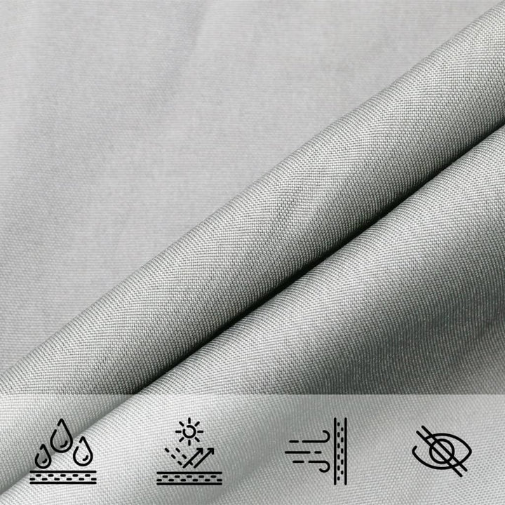 Zonnezeil 3x3 m 100% polyester oxford lichtgrijs