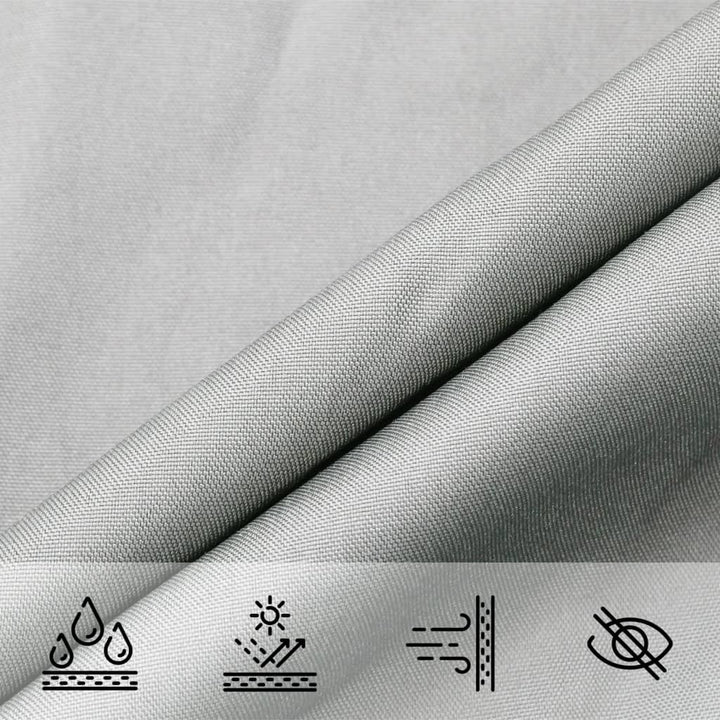Zonnezeil 4,5x4,5x4,5 m 100% polyester oxford lichtgrijs