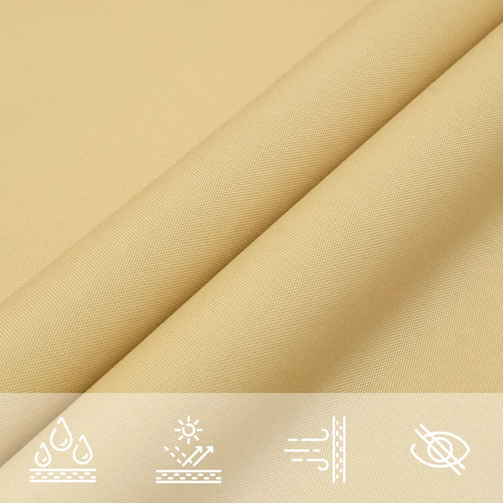 Zonnezeil 2x2x2 m 100% polyester oxford zandkleurig