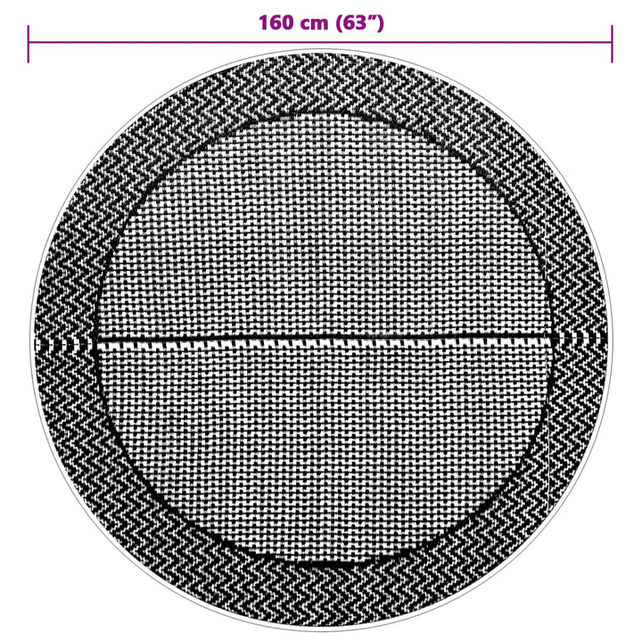 Buitenkleed ø160 cm polypropeen grijs