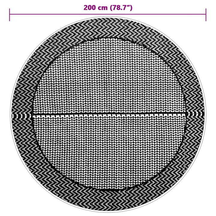 Buitenkleed ø 200 cm polypropeen grijs