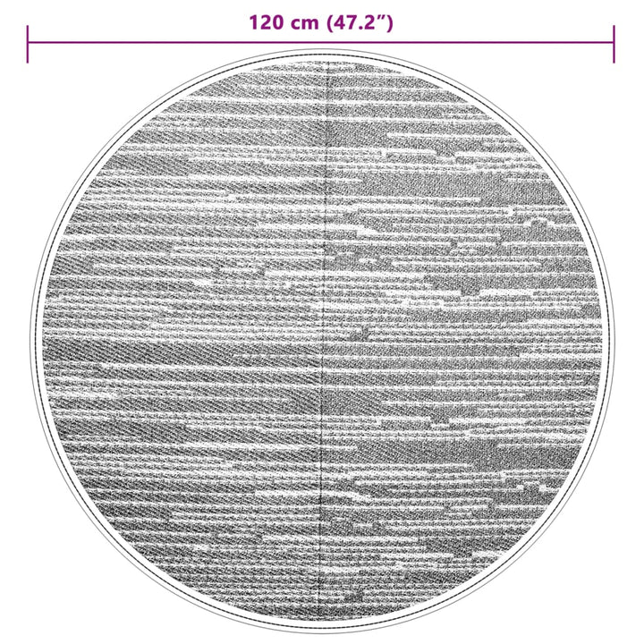 Buitenkleed ø120 cm polypropeen grijs