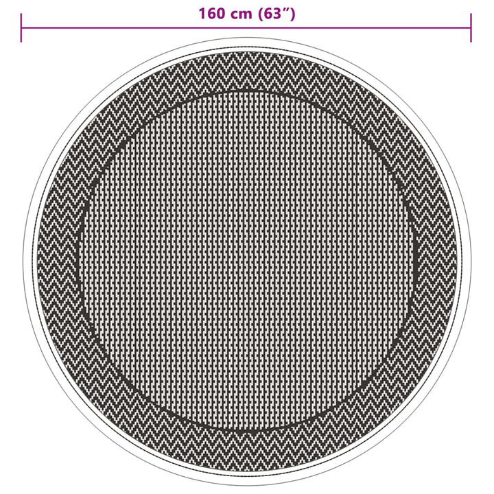 Buitenkleed ø˜ 160 cm polypropeen groen