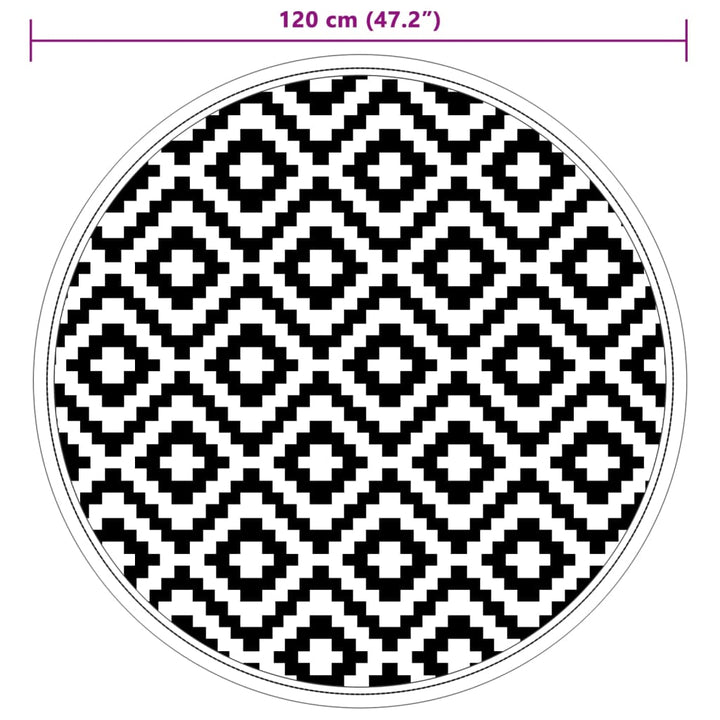 Buitenkleed ø120 cm polypropeen grijs