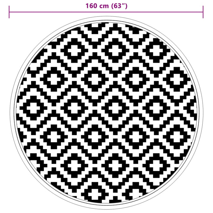 Buitenkleed ø 160 cm polypropeen grijs