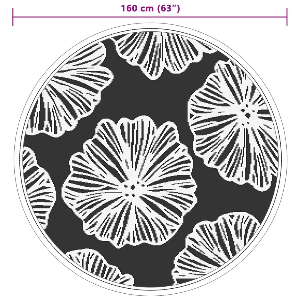 Buitenkleed ø 160 cm polypropeen groen