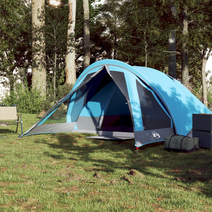 Tent 4-persoons waterdicht blauw