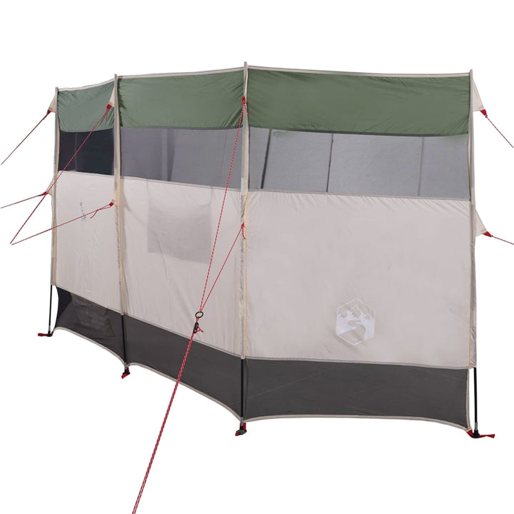 Windscherm camping waterdicht 366x152x152 cm groen