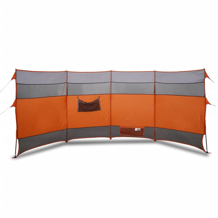 Windscherm camping waterdicht 366x152x152 cm oranje