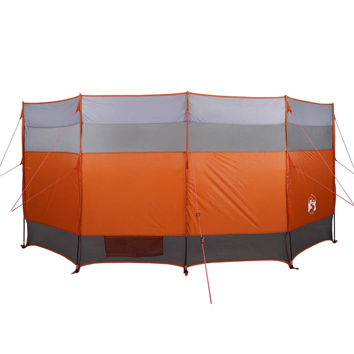 Windscherm camping waterdicht 366x152x152 cm oranje