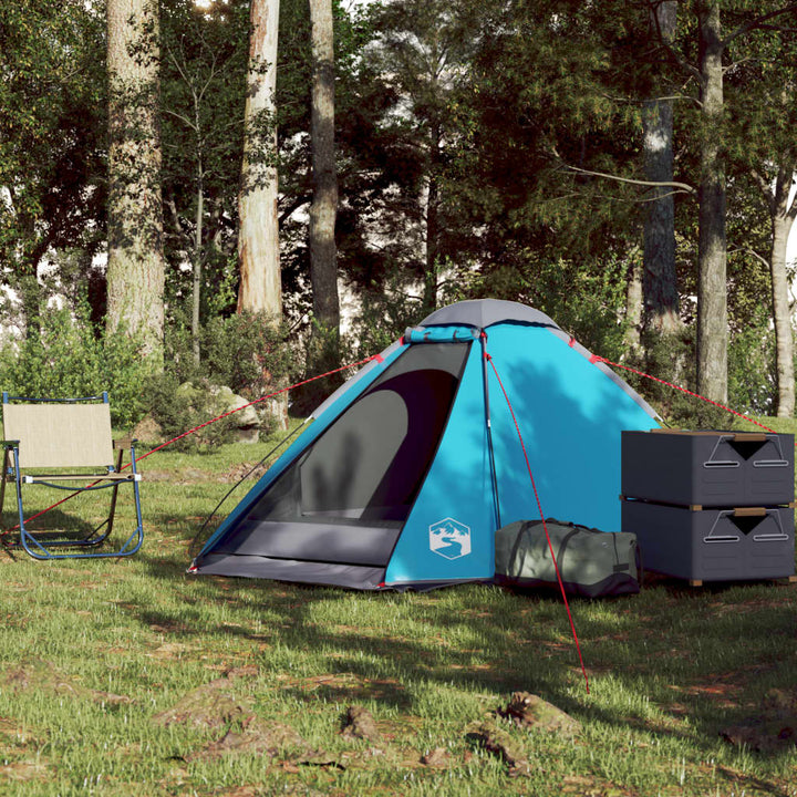 Koepeltent 2-persoons waterdicht blauw