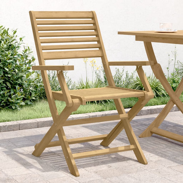 Tuinstoelen 2 st inklapbaar 54,5x61,5x86,5 cm acaciahout