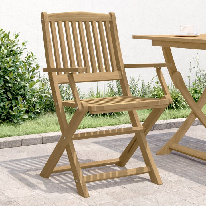 Tuinstoelen 4 st inklapbaar 57,5x54,5x90 cm massief acaciahout