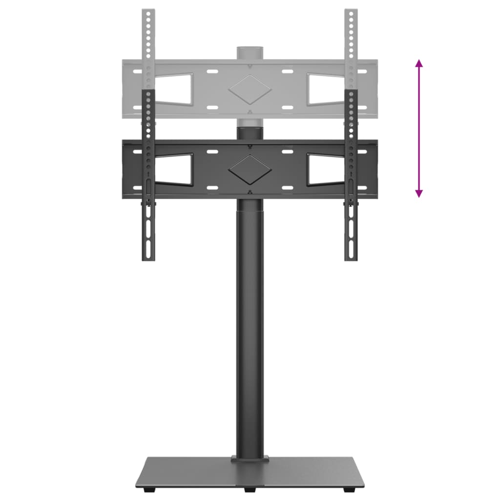 Tv-standaard hoekmodel 1-laags voor 32-65 inch zwart