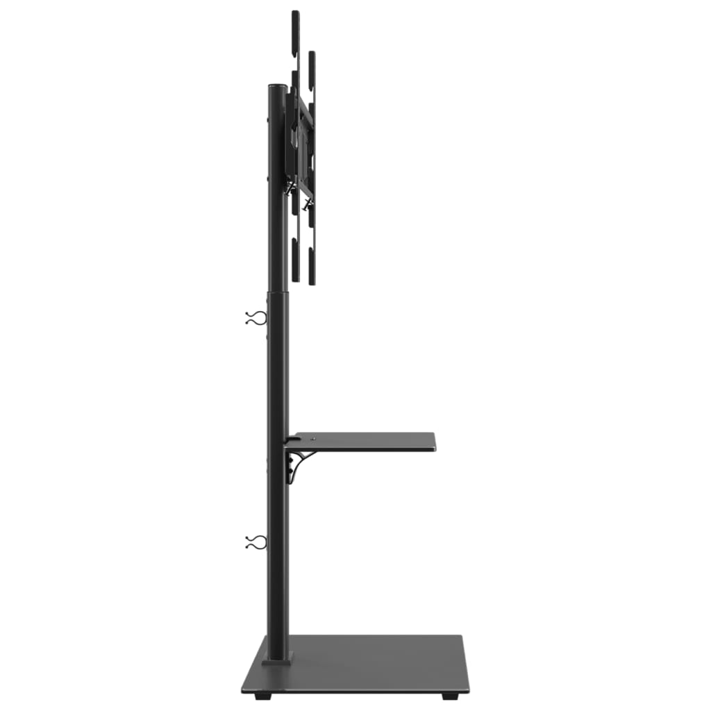 Tv-standaard hoekmodel 2-laags voor 32-65 inch zwart