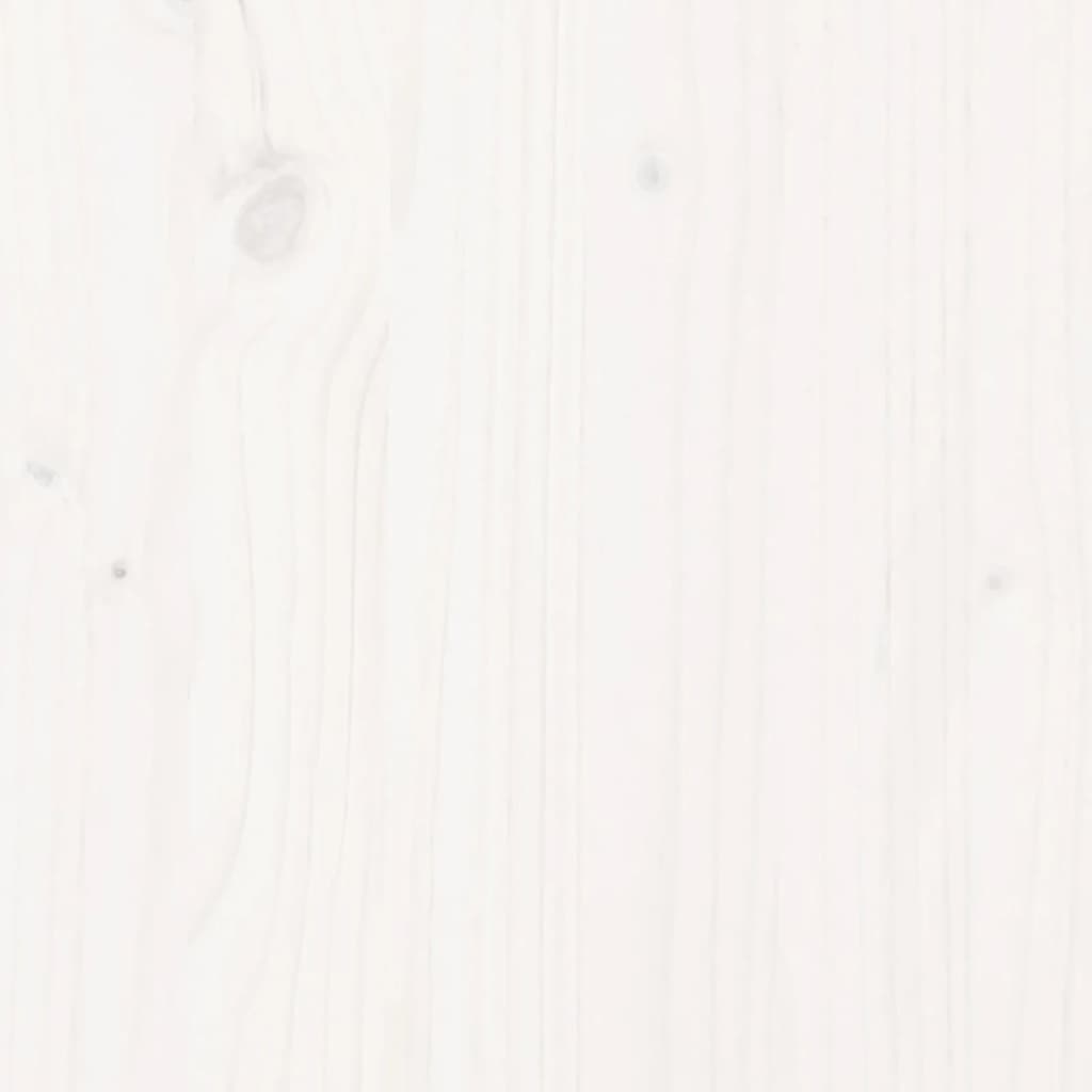 Tuinbank 3-zits 189x60x62 cm massief grenenhout wit