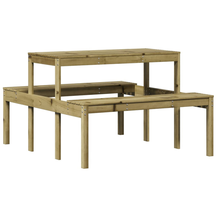 Picknicktafel 110x134x75 cm geïmpregneerd grenenhout