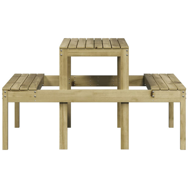 Picknicktafel 110x134x75 cm geïmpregneerd grenenhout