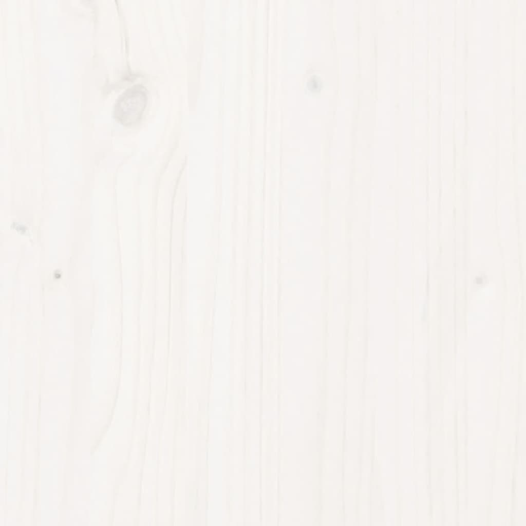 Picknicktafel 160x134x75 cm massief grenenhout wit