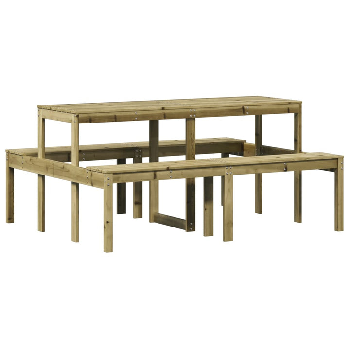 Picknicktafel 160x134x75 cm geïmpregneerd grenenhout