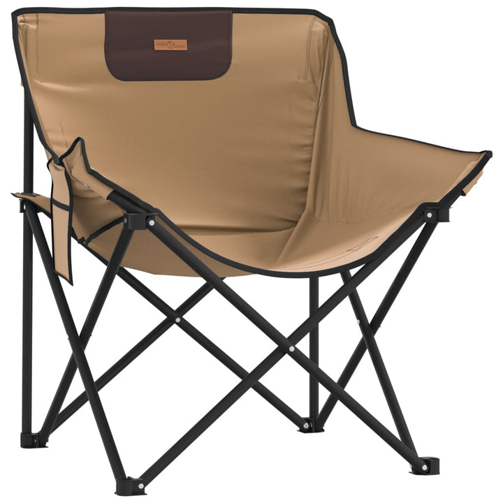 Campingstoelen 2 st met keuze inklapbaar bruin