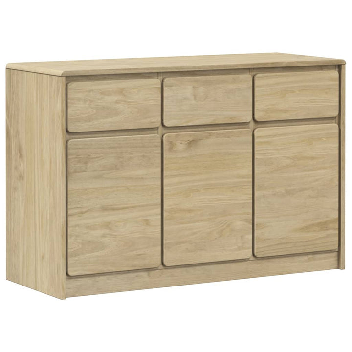 Dressoir SAUDA 114x43x75,5 cm massief grenenhout eikenkleurig