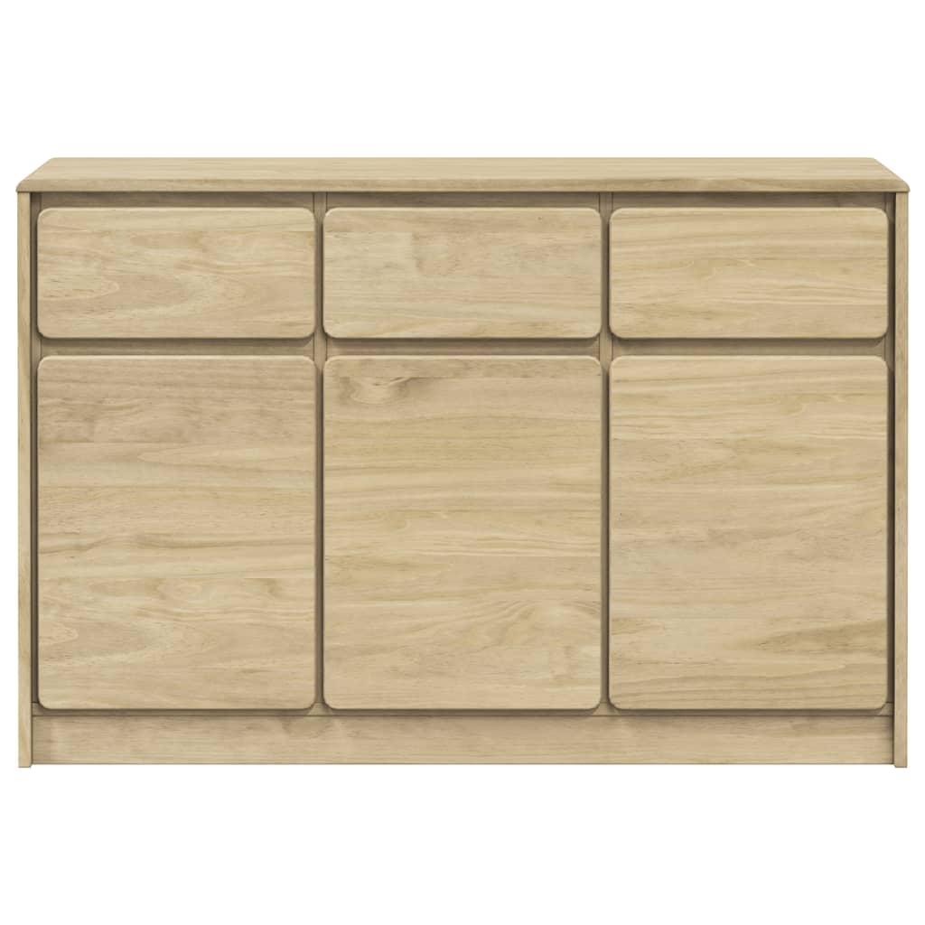 Dressoir SAUDA 114x43x75,5 cm massief grenenhout eikenkleurig