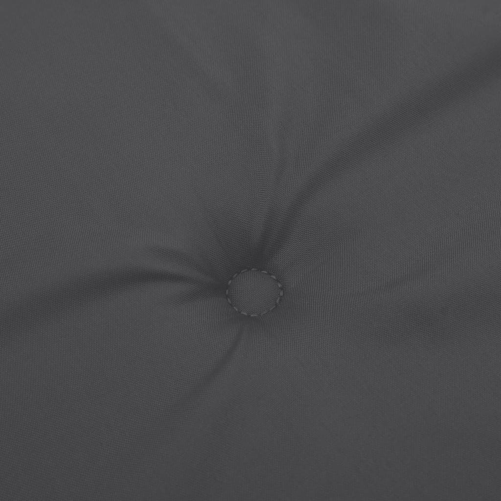 Terrasstoelkussen (75+105)x50x3 cm stof gemøªleerd antraciet